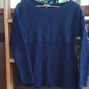 Market & Spruce  Blue Textured Sweater